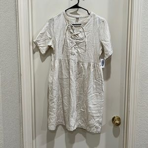 Old Navy Linen style tie dress